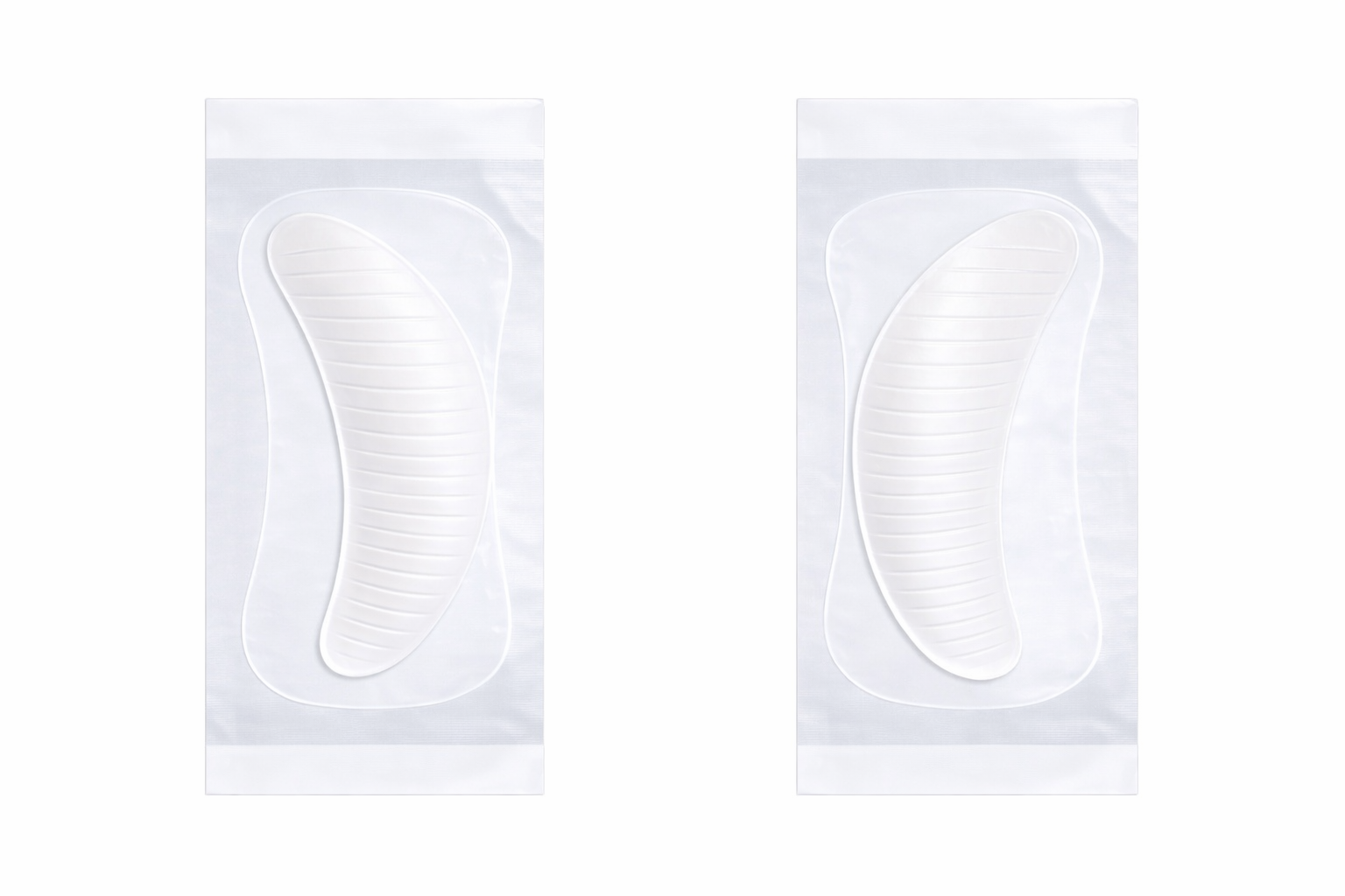 CreaseAlign™ clear curved structural support patches for facial creases