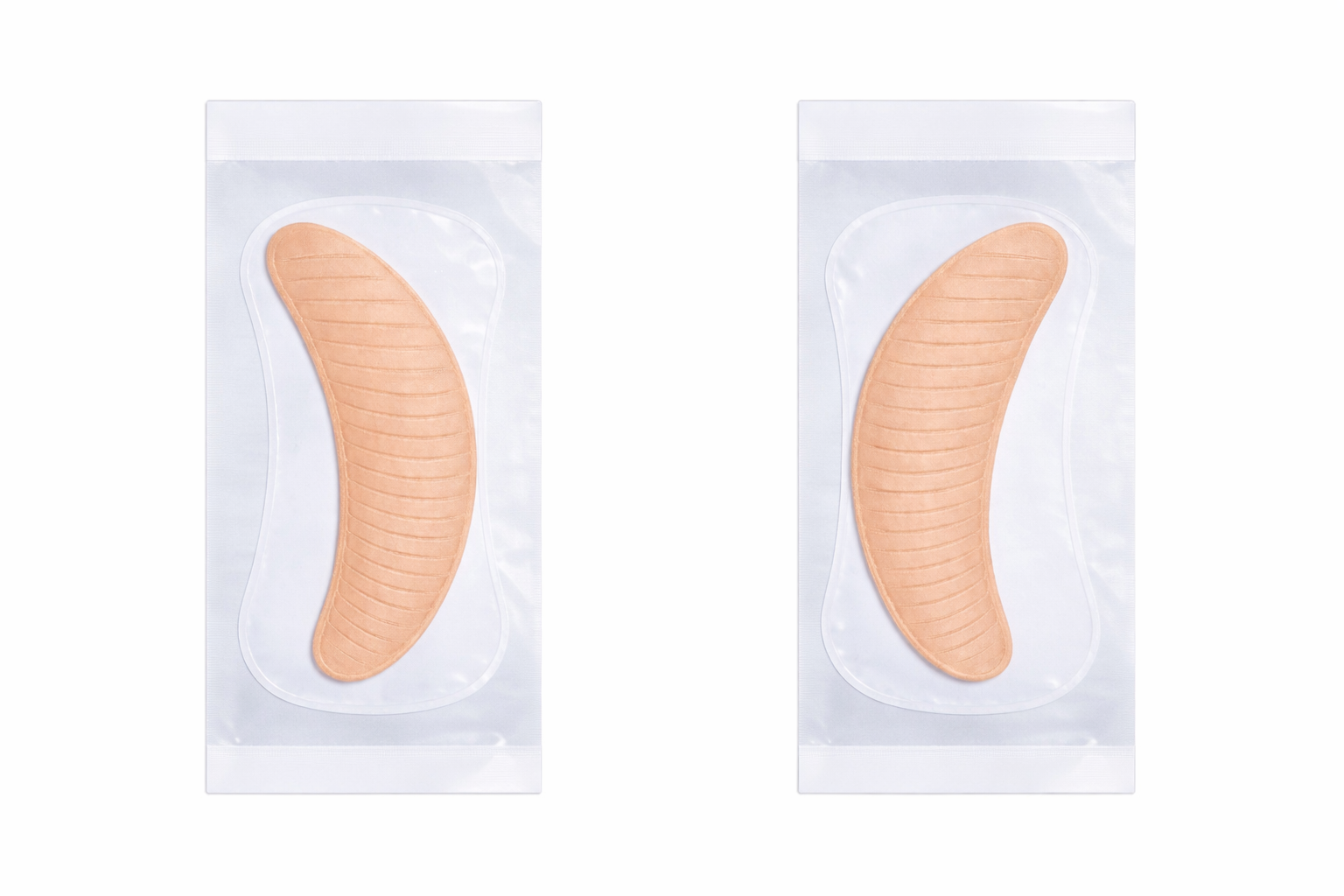 CreaseAlign™ beige curved structural support patches for smile lines