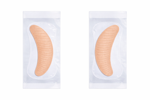 CreaseAlign™ beige curved structural support patches for smile lines