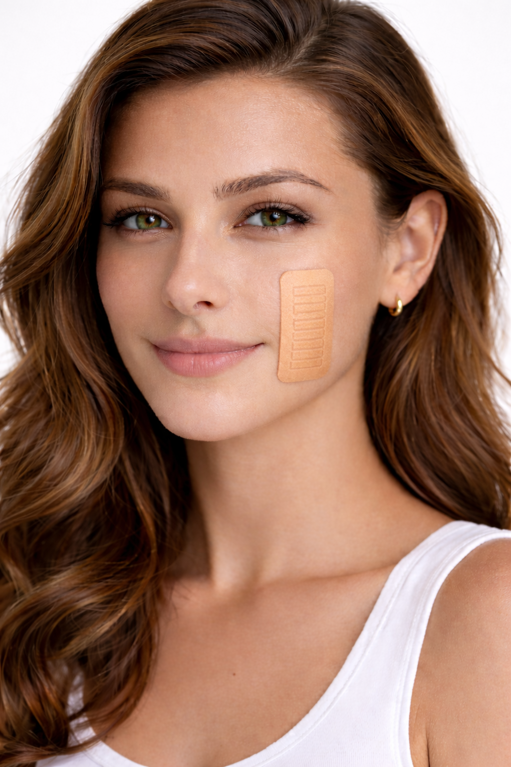 CreaseAlign™ structural support patches for facial cheek smile creases